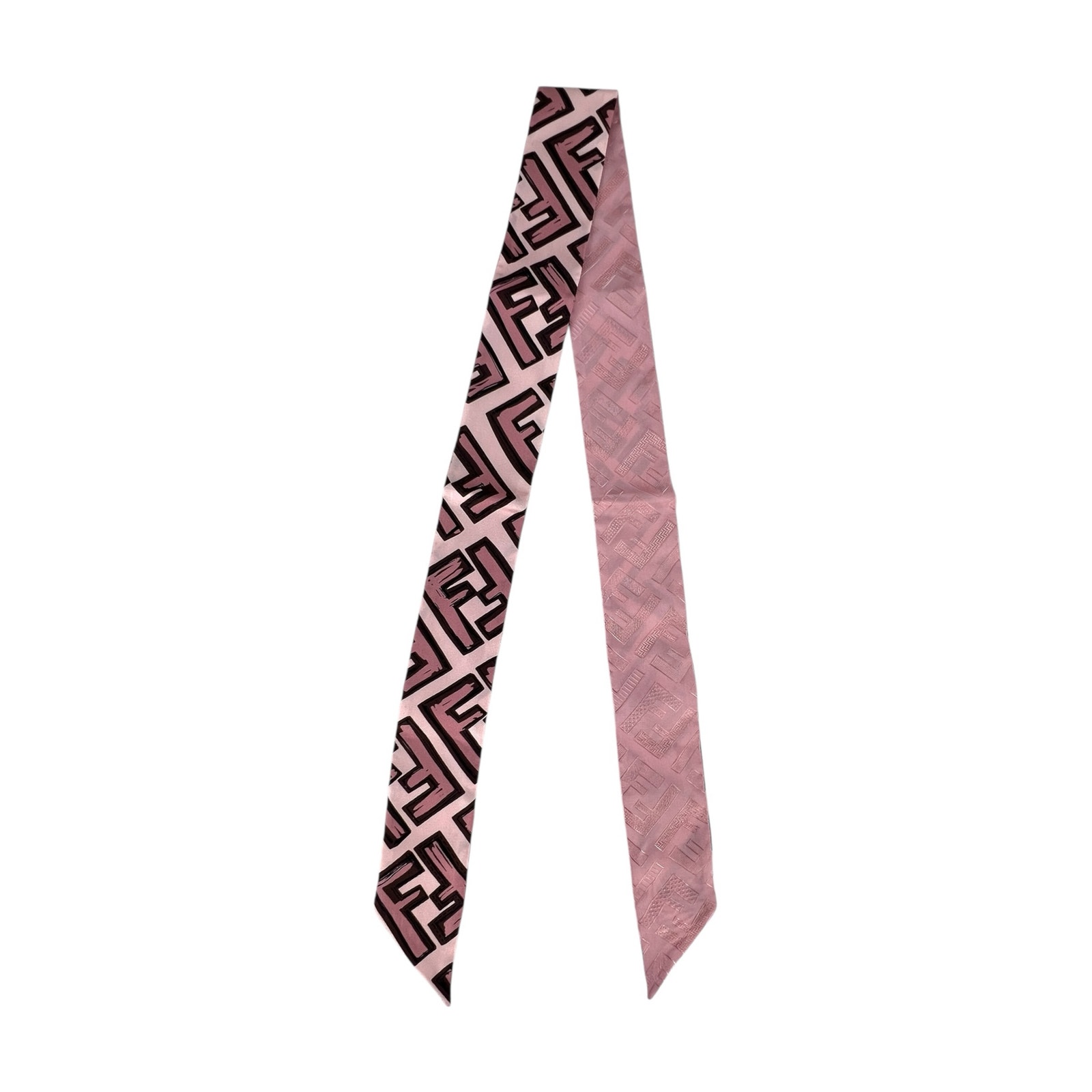 Fendi Zucca Pink Twilly